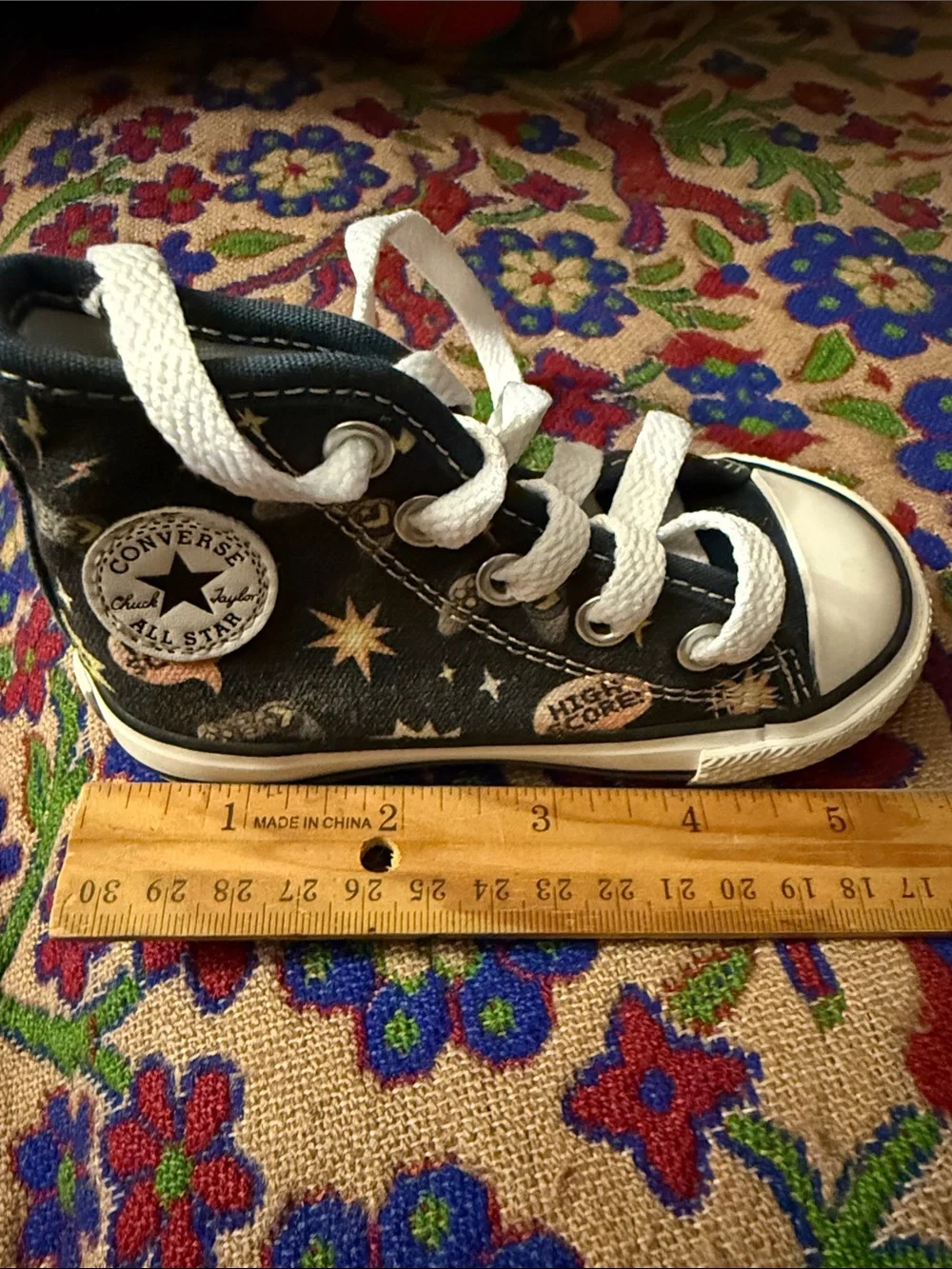 Converse Infant Navy High-Top Sneakers with Gaming Print
